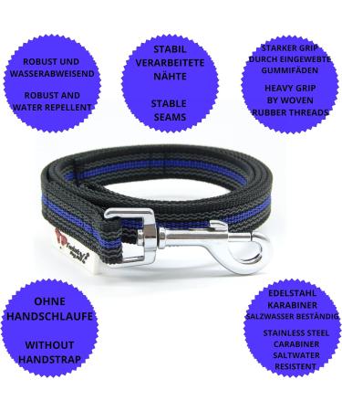 Twinkys Dog Style Rubberized Dog Lay 20mm Wide 1m Length for Dogs Up to 50kg - Black & Blue - Made in Germany - Buy Online on GoSupps.com