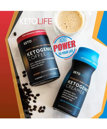 KetoLife Ketogenic Coffee 15 Servings 7.93oz - Energy Support for Metabolism & Weight Management - Buy Online on GoSupps.com