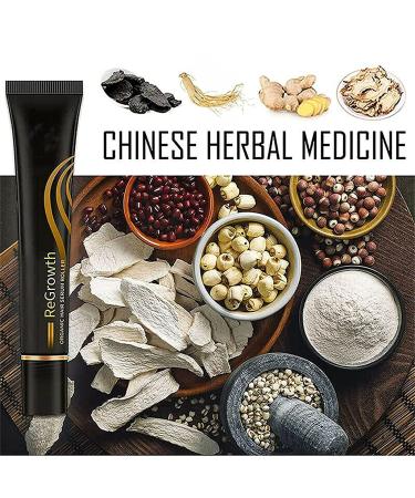 Regrowth Organic Hair Serum Roller Set - Herbal Scalp Massager for Intense Hair Growth | Suitable for Men & Women - All Hair Types - Buy Online on GoSupps.com