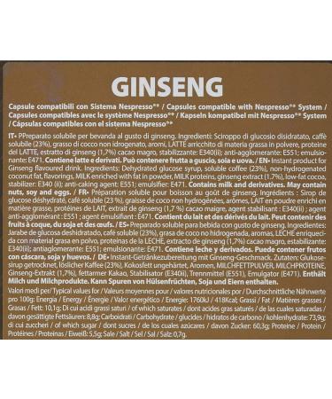  Note d'Espresso Note d'Espresso - Ginseng - Capsules Exclusively Compatible with Nespresso Machine* - 40 x 4.2 g - Buy Online on GoSupps.com