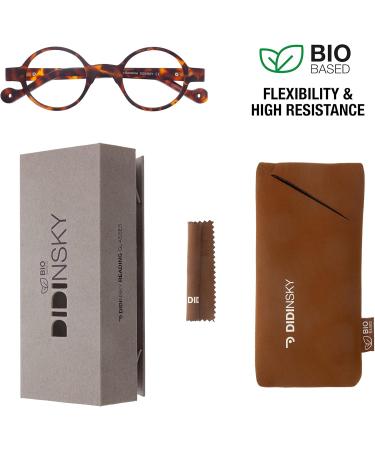 HAKONE BIO Havana +1.0 Reading Glasses for Presbyopia | Anti Blue Light Flexible Temples & Rubber Touch for Men & Women - Buy Online on GoSupps.com