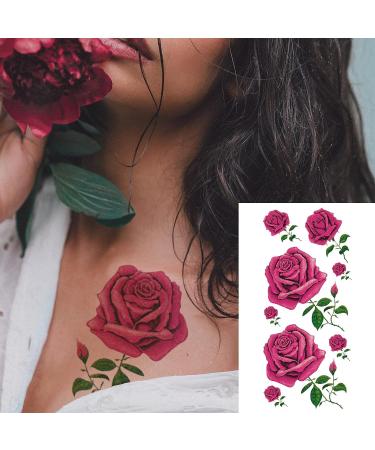 Waterproof Flower Floral Butterfly Temporary Tattoo Stickers for Women - 50 Sheets - Buy Online on GoSupps.com