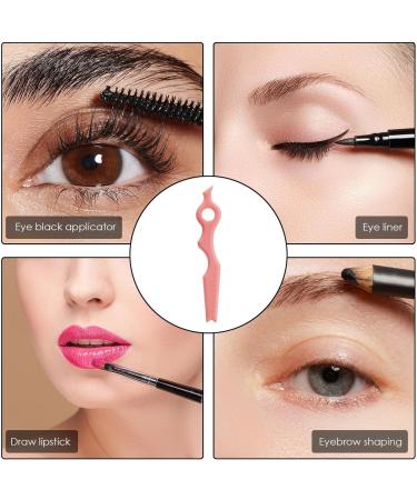 Eyeliner Applicator Tool Silicone Eyeliner Tool for Perfect Eyebrows | Multifunctional Eyeliner Makeup Tool Eyeliner Applicator Tool for Women Girls Pochy Pink - Buy Online on GoSupps.com