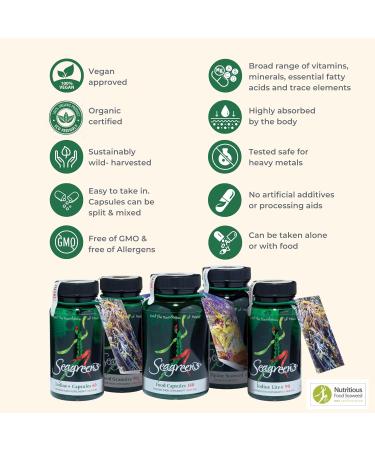 Seagreens Seaweed Food Supplement Capsules - 60 Count - Buy Online on GoSupps.com