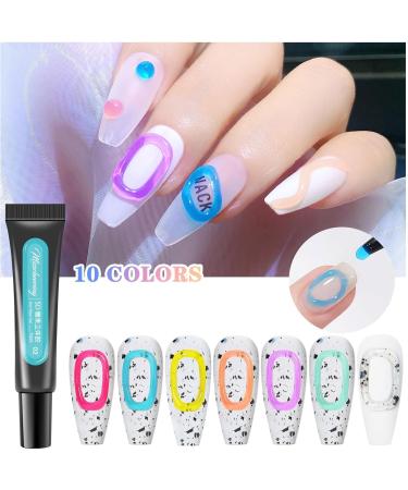 3D Pudding Gel 10Ml Tube Emboss DIY Korean Jelly Nail Painting Gel Full Coverage Pigmented Liner Gel Nail Design Luminous UV Gel - (Color: 09) - Buy Online on GoSupps.com