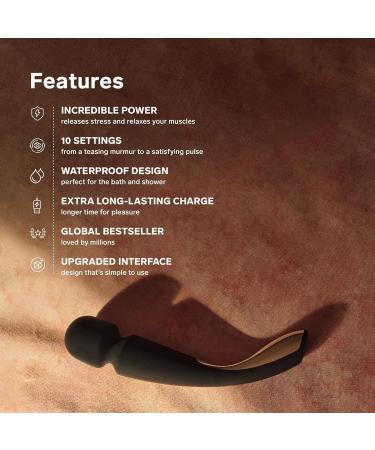 LELO SMART WAND 2 Waterproof Full Body Electric Massager - Size M Deep Rose | International Shipping Available - Buy Online on GoSupps.com