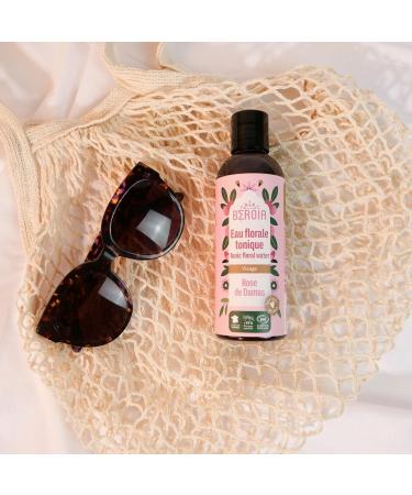 Eau florale de rose Bio - COSMOS ORGANIC - Tous types de peau - Tonique pour le visage - Fabriqu en France - 200ml - BEROIA - Buy Online on GoSupps.com