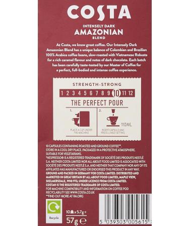 Costa Intensely Dark Amazonian Blend X 10 Pods 57g - Buy Online on GoSupps.com