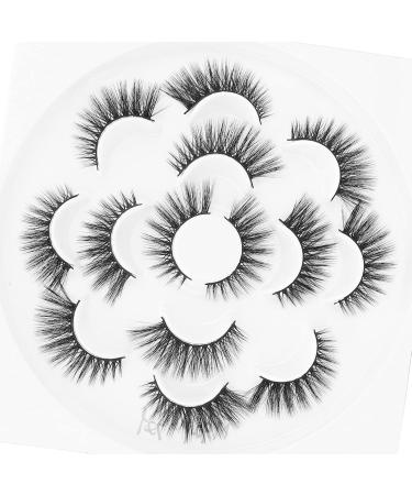 7 Pairs Reusable Thick Curly False Eyelashes Set - Enhance Your Look | International Shipping Available - Buy Online on GoSupps.com