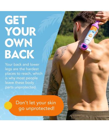 Appligator Back Lotion Applicator - for Sunscreen, Moisturizer, Repellents & More - Blue - Buy Online on GoSupps.com