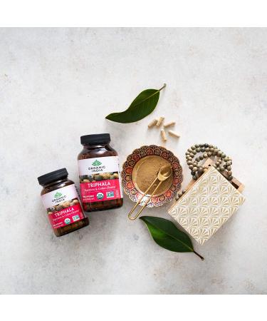 Organic India Triphala Herbal Supplement - 180 Capsules for Digestion, Immune Support, Vegan & Non-GMO - Buy Online on GoSupps.com