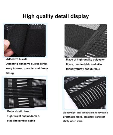 Back Braces for Lower Back Pain Relief Breathable & Adjustable Support Belt with Support Pillar Lumbar Support Belt for Work Treat of Sciatica Intervertebral Disc Herniation(Unisex) - Buy Online on GoSupps.com