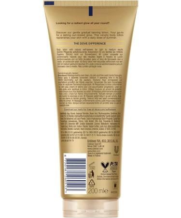 Unilever Dove Summer Revived Light to Medium Selftanning Body Lotion with aloe vera & glycerin for a beautiful tan and silky skin 2 x 200 ml - Buy Online on GoSupps.com