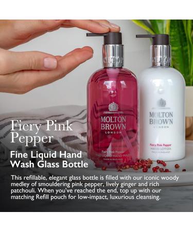 Molton Brown Fiery Pink Pepper Fine Liquid Hand Wash Glass Bottle Fiery Pink Pepper Fine Liquid Hand Wash Glass Bottle 200ml - Buy Online on GoSupps.com
