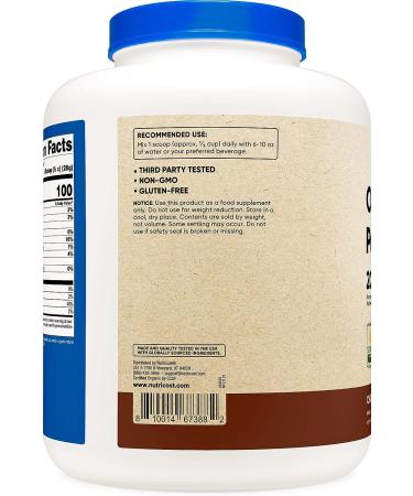 Nutricost Organic Chocolate Pea Protein Powder 5lb - USDA Certified, Vegan, Gluten-Free & Non-GMO - Buy Online on GoSupps.com