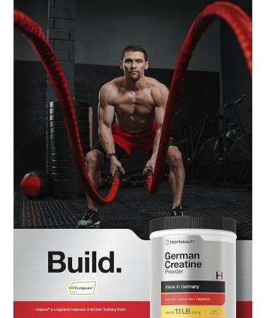 Horb ach German Creatine Powder 500g | Pure Creapure | Vegan Non-GMO Gluten-Free Supplement - International Shipping Available - Buy Online on GoSupps.com