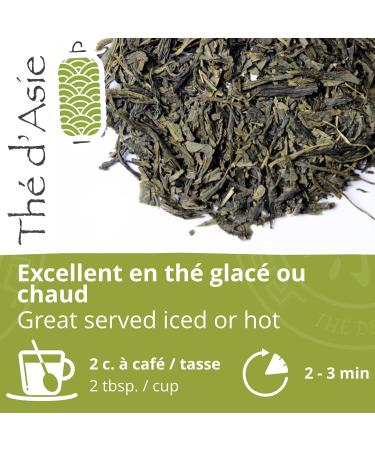  Khla Khla - Organic Sencha Tea - 90g Loose Leaf Tin - Iced Tea - Japanese Sencha Green Tea - Fresh & Fragrant - Dried Leaves - Asian Tea - Origin: China - Iced or Hot - Herbal Tea & Infusion - Buy Online on GoSupps.com