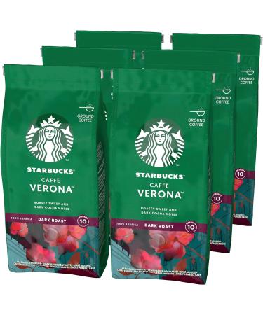 STARBUCKS Single-Origin Colombia Medium Roast Ground Coffee 200 g (Pack of 6) & Caff Verona Dark Roast Ground Coffee 200 g (Pack of 6) - Buy Online on GoSupps.com