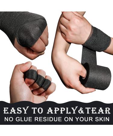 4-Piece Black Foam Underwrap Athletic Tape Set - 2.75 x 30 Yards - For Ankles, Wrists, Hands, and Knees - Buy Online on GoSupps.com