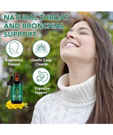 HUYEHF Mullein Drops Mullein Leaf Extract for Lungs Mulleins Leaf Drops for Lung Cleanse and Phlegm Fast Absorption Powerful Mulleins Extract for Stronger Lungs (1) - Buy Online on GoSupps.com