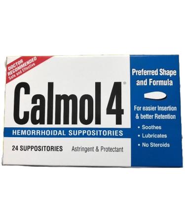 CALMOL-4 Suppositories 24 Count