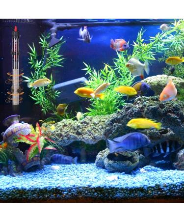 RuikDly 200W Adjustable Aquarium Heater - Waterproof Thermostat for 30-200L Fish Tanks Suction Cup Design International Shipping - Buy Online on GoSupps.com