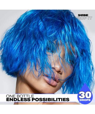 SHRINE Drop It Semi-Permanent Hair Dye Bottle Blue 20 ml blue 20 ml (Pack of 1) - Buy Online on GoSupps.com
