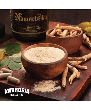 Ambrosia Nomorbidity Appetite Control | Advanced Appetite Suppressant & Mood Support with KSM-66 Ashwagandha Garcitrin & Thinogen | International Shipping Available - Buy Online on GoSupps.com