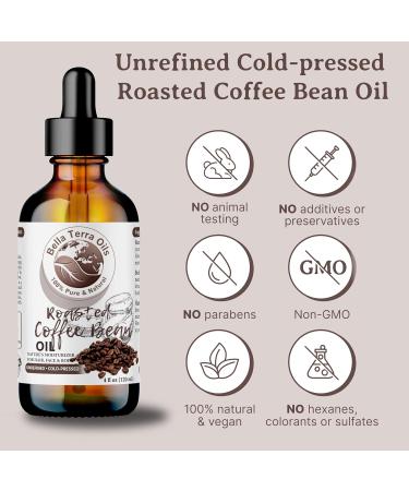 Bella Terra Roasted Coffee Bean Oil - 4oz | Flavorful Coffee Oils Rich in Chlorogenic Acid | Pure Coffee Experience - Buy Online on GoSupps.com