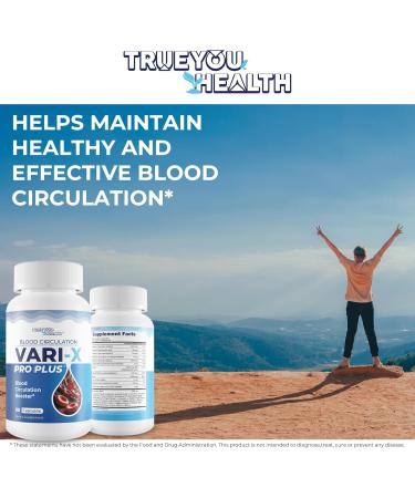 Blood Circulation Vari-X Pro Plus - Our Best Blood Circulation Booster - Blood Circulation Supplements to Improve Blood Flow Circulation - Vari X Pro Plus Blood Circulation Pills - Advanced Blood Flow - Buy Online on GoSupps.com