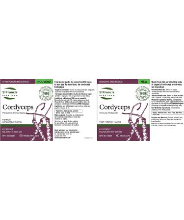 St. Francis Herb Farm Cordyceps Capsules - Buy Online on GoSupps.com