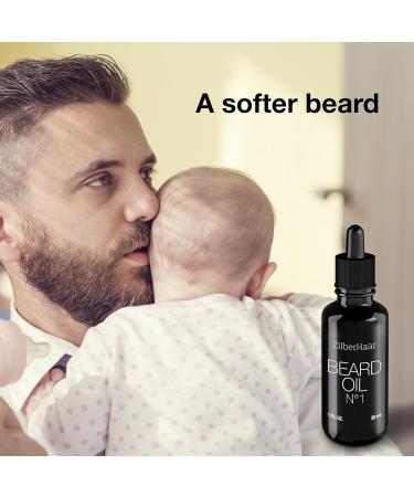 ZilberHaar Beard Oil N 1 + Comb - Organic Moroccan Jojoba & Argan Oil - Beard Growth & Hydration - 1 oz - Buy Online on GoSupps.com