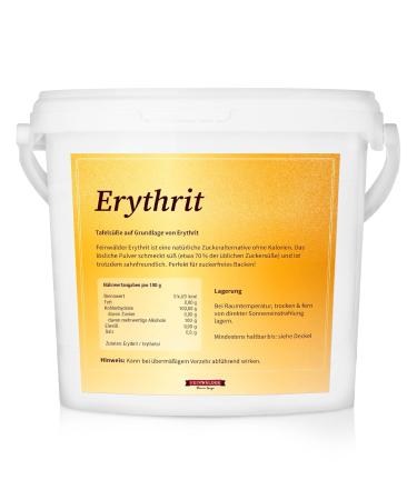 Feinw lder Erythritus 5 kg | Natural Calorie-Free Sweetener | Vegan Gluten-Free Non-GMO Sugar Alternative - Buy Online on GoSupps.com