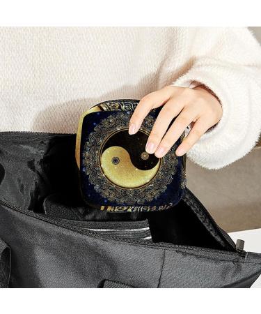 GIAPB Period Bag - Yinyang Bagua Design - Sanitary Napkin & Makeup Storage Pouch - Buy Online on GoSupps.com