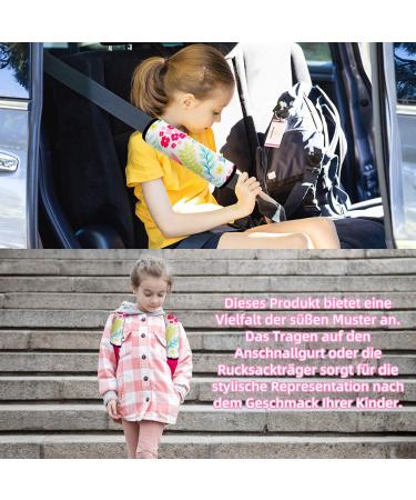 Belt Cushion for Children - Car Seat Belt Pad Cover & Backpack Shoulder Pad | Cute Patterns for Girls | 1 Piece - Buy Online on GoSupps.com