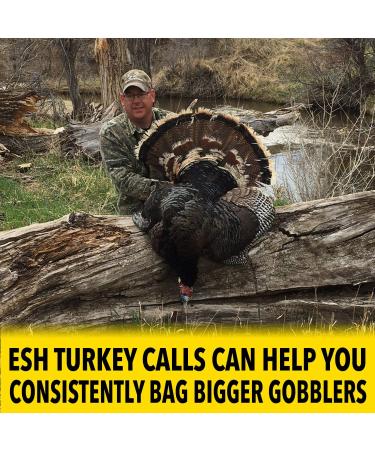 ESH Custom Calls Turkey Box Call - Wooden Gobbler Turkey Caller with Realistic Hen Sounds | Hunting Accessories for Beginner and Pro Hunters - Buy Online on GoSupps.com