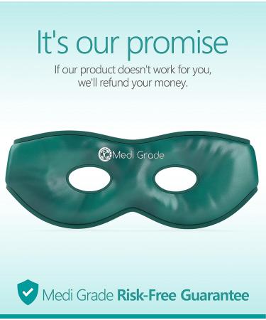 Medi Grade Reusable Gel Eye Mask with Cooling Eye Pads and Storage Bag - Buy Online on GoSupps.com