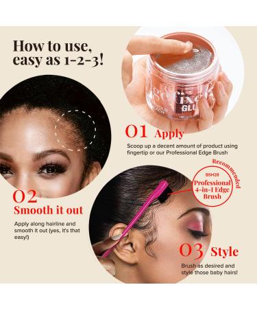 Red by Kiss Color Edge Fixer 24HR Max Hold Pomade - Jet Black Hair Edge Control for Flyaways & Frizz (30mL) | International Shipping Available - Buy Online on GoSupps.com