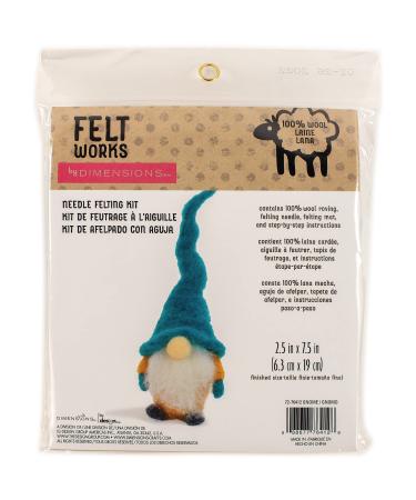 Dimensions Gnome Needle Felting Starter Kit, 2.5" x 7.5", 4 Piece