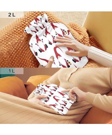 Buy Christmas Elf Hot Water Bottle - 2L Fleece Cover for Hot & Cold Compresses | International Shipping Available - Buy Online on GoSupps.com