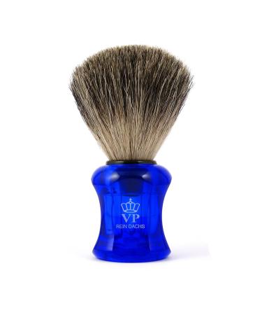 Shaving brush Royal VP - with real pure badger hair - handle blue