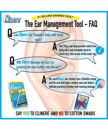 Clinere Ear Cleaners Club Value Pack - 36 Count | Earwax Remover Tool for Gentle Cleaning at Home | Instant Itch Relief | Ear Wax Buildup Solution - Buy Online on GoSupps.com