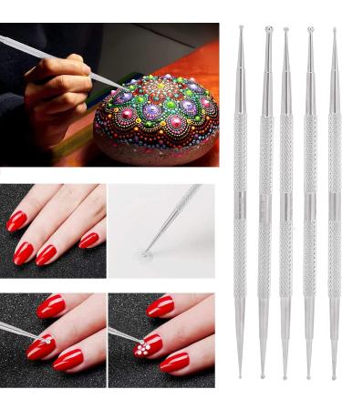 Manicure Dotting Pen Stainless Steel Nail Painting Pen Making Nail Art Decoration for Home DIY Nail Art for Nail Salons for Nail Artists - Buy Online on GoSupps.com