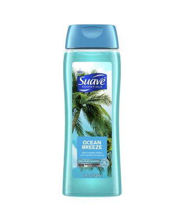 Suave Essentials Gentle Body Wash Ocean Breeze With a Fresh Oil Blend Essence Infused with Vitamin E & Algae Extract 18 oz