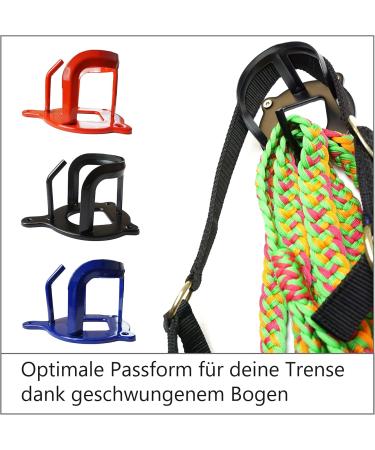 Bridle Holder for Horses - Premium Saddle Chamber with Additional Hooks | Metal Bridle Rack in Red & Black - Perfect for Riding Stables - Buy Online on GoSupps.com