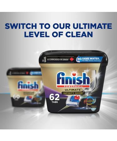 Finish Quantum UltraMAX Automatic Dishwasher Detergent Fresh 60 Tabs - Removes burnt-on stains & 24 h dried-on stains no pre-rinse needed - Buy Online on GoSupps.com