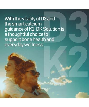 NANOWELL DK Solution Vitamin D3 2000 IU (50 mcg) + K Complex - Dietary Supplement for Bone Muscle and Immune Health Support - 120 Softgels 120 Day Supply 120 Count (Pack of 1) - Buy Online on GoSupps.com