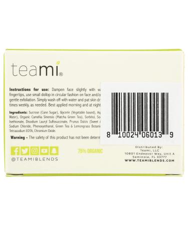 Teami Green Tea Facial Scrub 4 oz â€“ Exfoliating & Refreshing Natural Skincare - Buy Online on GoSupps.com