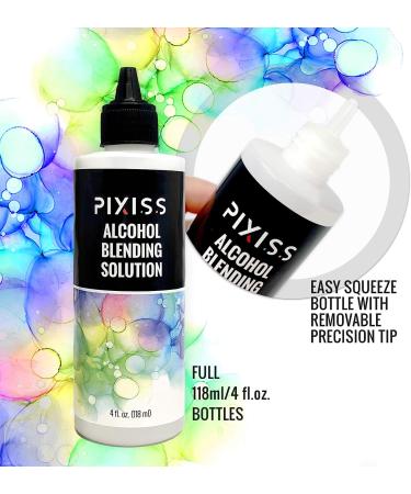 Alcohol Blending Solution for Ink - Large 4oz Ink Blending Solution - Works with All Alcohol Inks - with Applicator Tip, Applicator Bottle and Funnel - Buy Online on GoSupps.com
