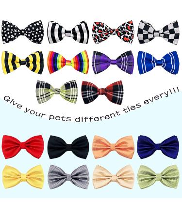 JpGdn Small Dogs Collar Attachment Bows Ties for Puppies Cats Birthday Party Adjustable Bowties Sliding Bows Neckties Grooming Accessories Costumes Wedding 20pcs for large size - Buy Online on GoSupps.com